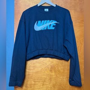 Nike Black Cropped Pullover